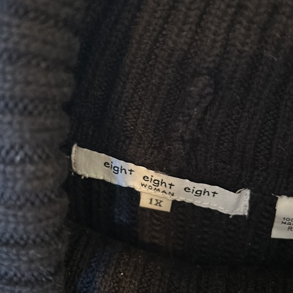Eight Eight Eight Black, Red, and Silver TurtleNeck - Picture 4 of 4